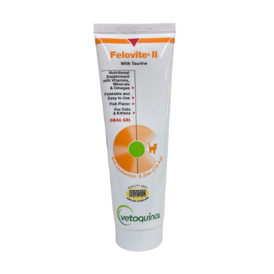 Vetoquinol Felovite II Vitamina y Suplemento Mineral con Taurina x 2.5Oz